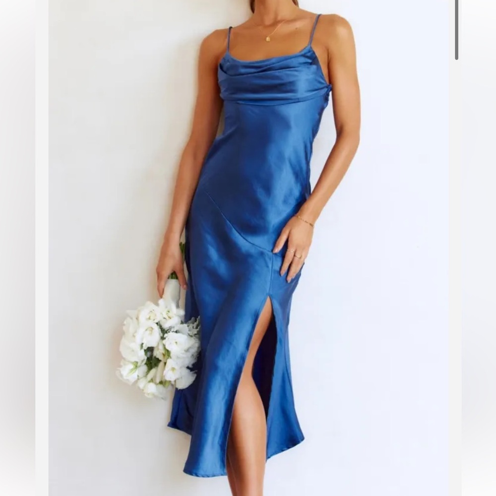 Blue Billy J Celina Midi Dress